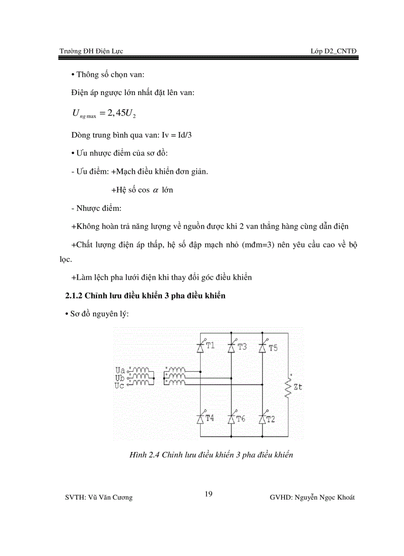 image for page Thiết kế phần mạch chỉnh lưu của lò luyện thép