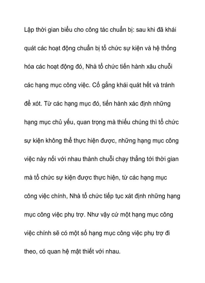 image for page Lập kế hoạch tổ chức sự kiện