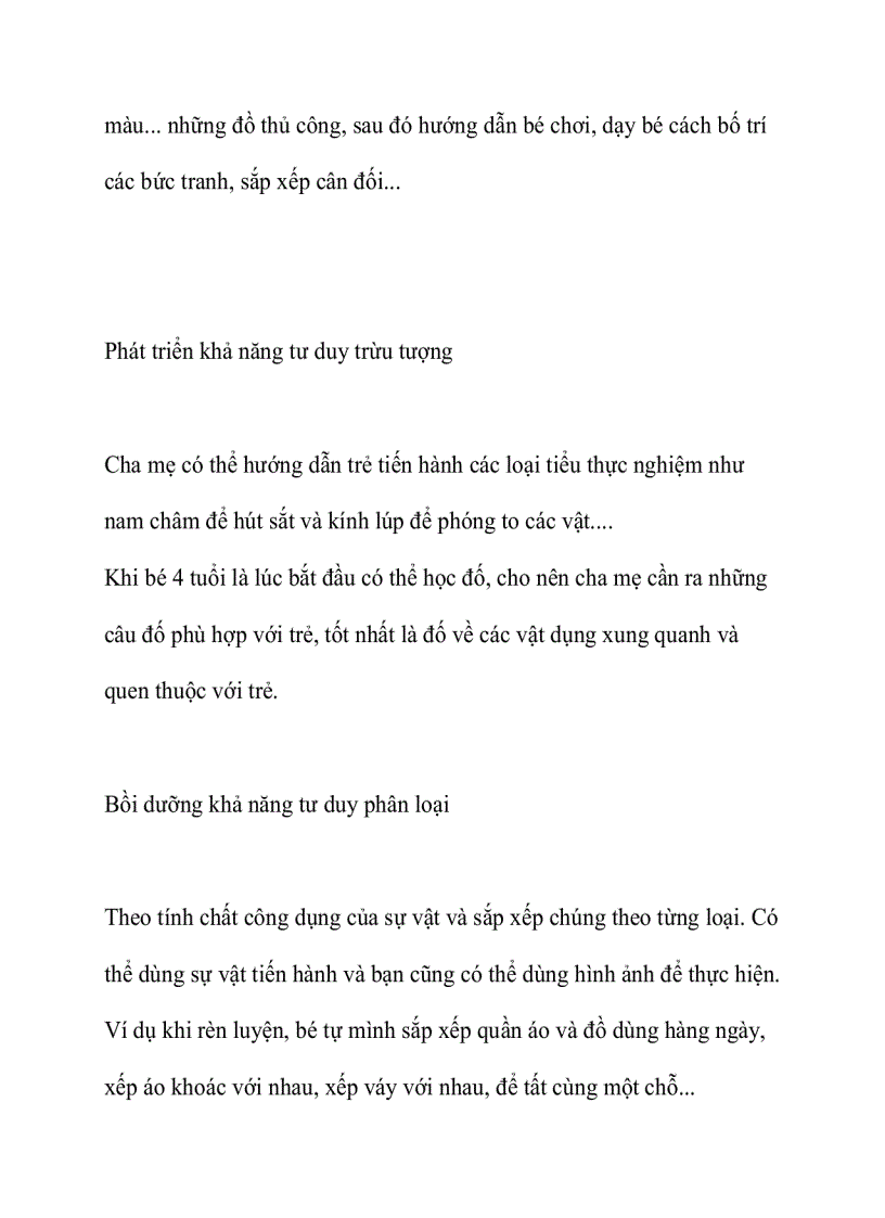 image for page Phát triển tư duy cho trẻ từ 3 đến 6 tuổi