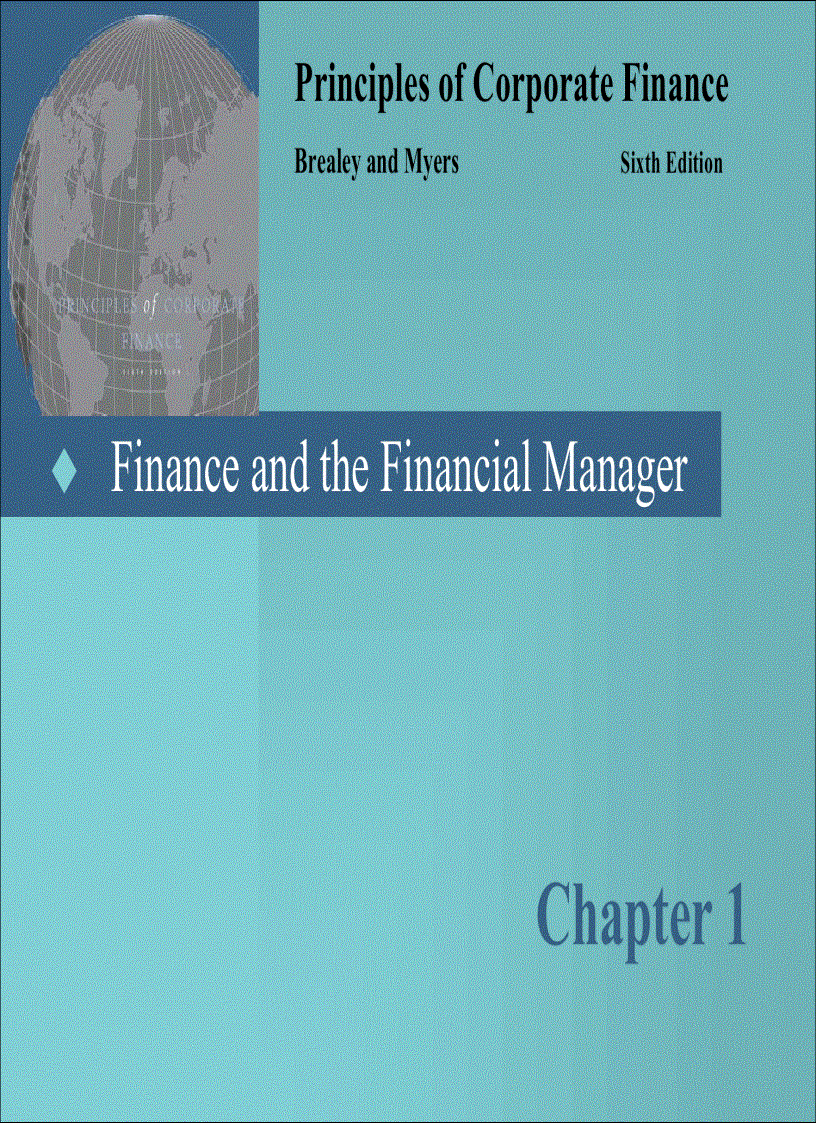 Principles Of Corporate Finance tài chính doanh nghiệp slides