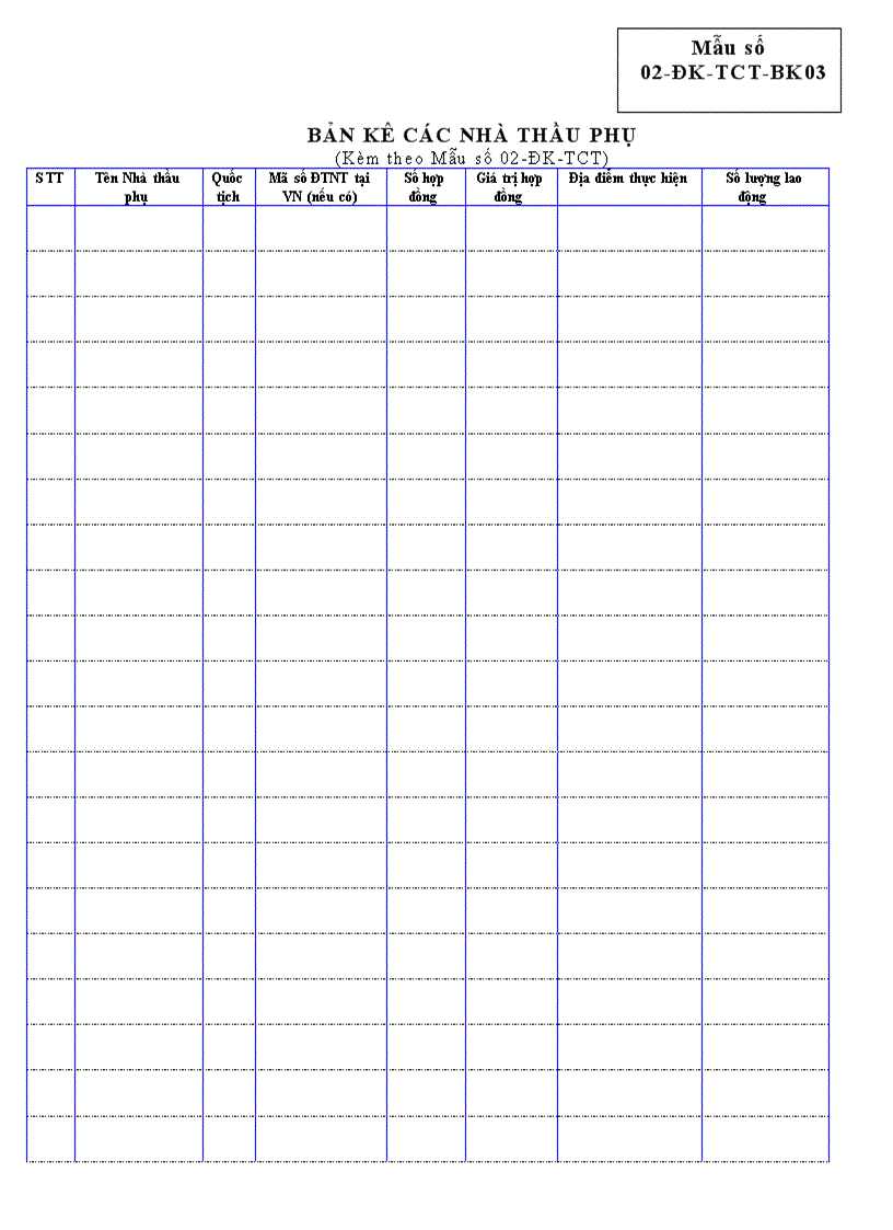 image for page Tờ khai thuế Dùng cho các đơn vị trực thuộc
