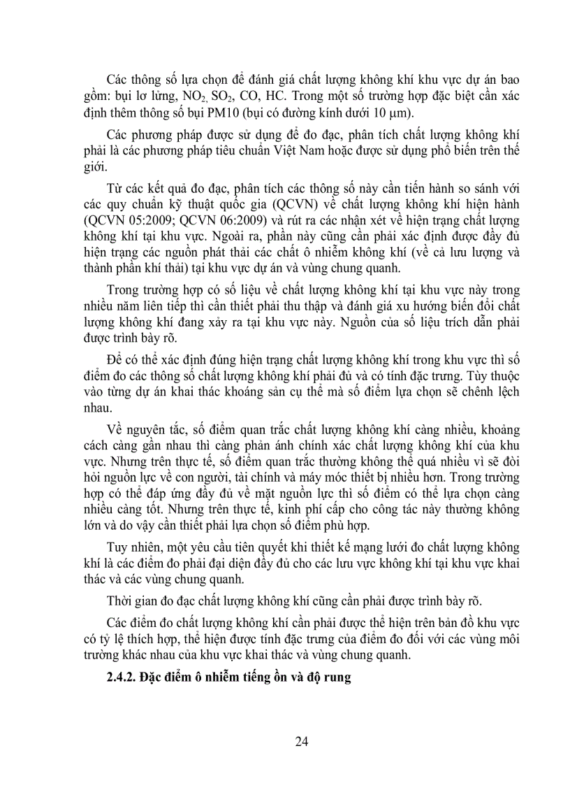 image for page Hướng dẫn chi tiết báo cáo đánh giá tác động môi trường dự án khai thác bauxit