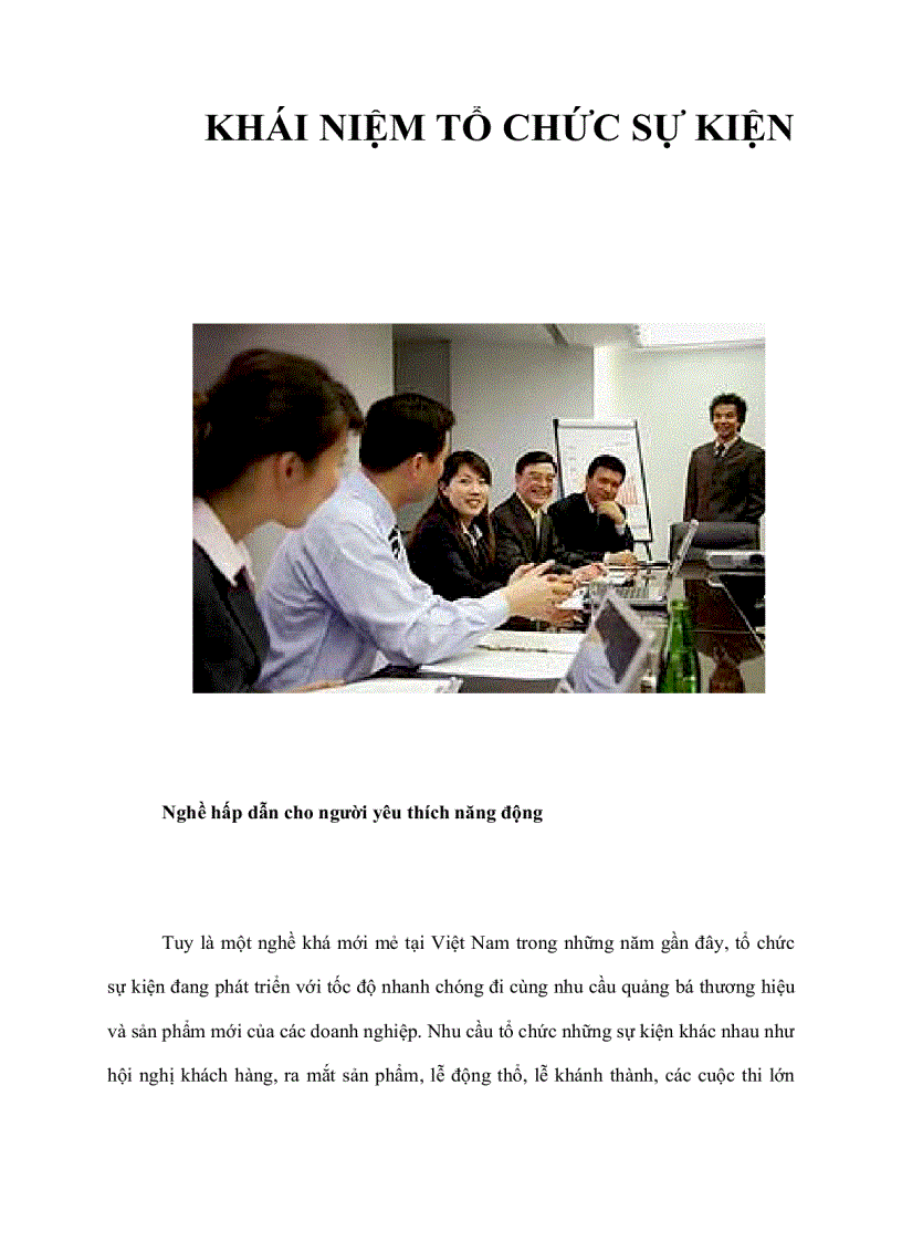 image for page Khái niệm tổ chức sự kiện