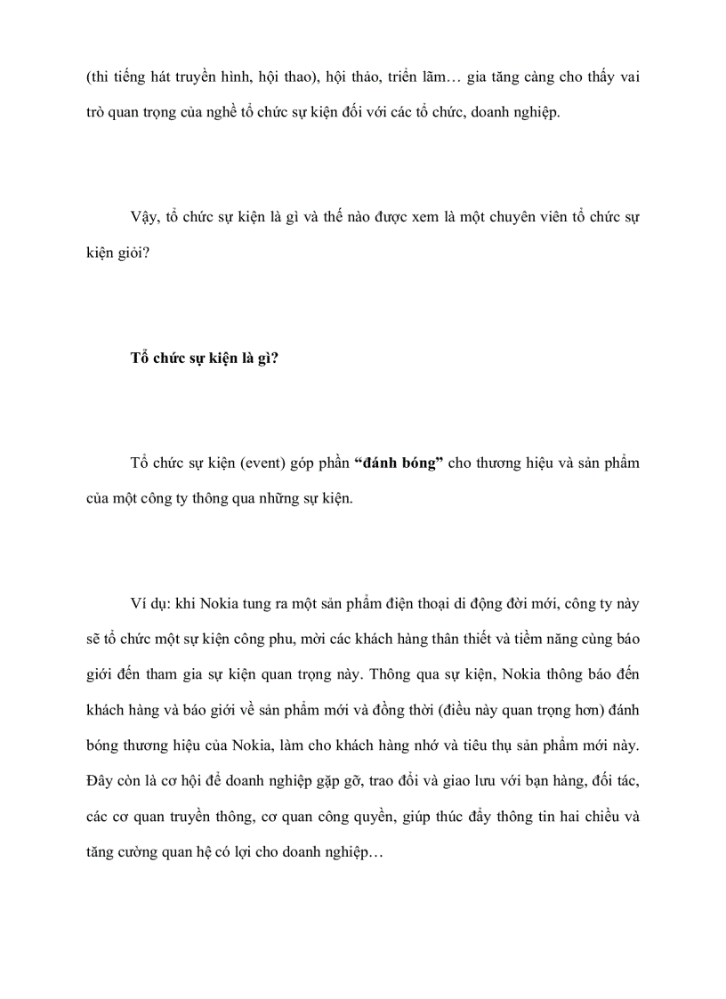 image for page Khái niệm tổ chức sự kiện