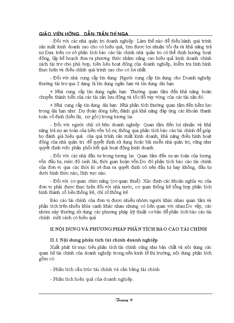 image for page Một số công tác nhằm hoàn thiện công tác lập báo cáo và phần tích báo cáo tài chính tại công ty cơ khí và thiết bị điện đà năng