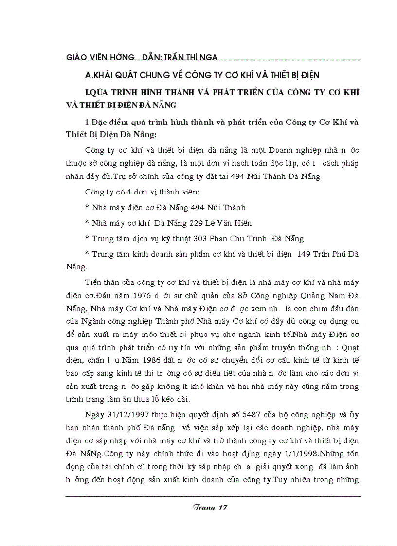 image for page Một số công tác nhằm hoàn thiện công tác lập báo cáo và phần tích báo cáo tài chính tại công ty cơ khí và thiết bị điện đà năng