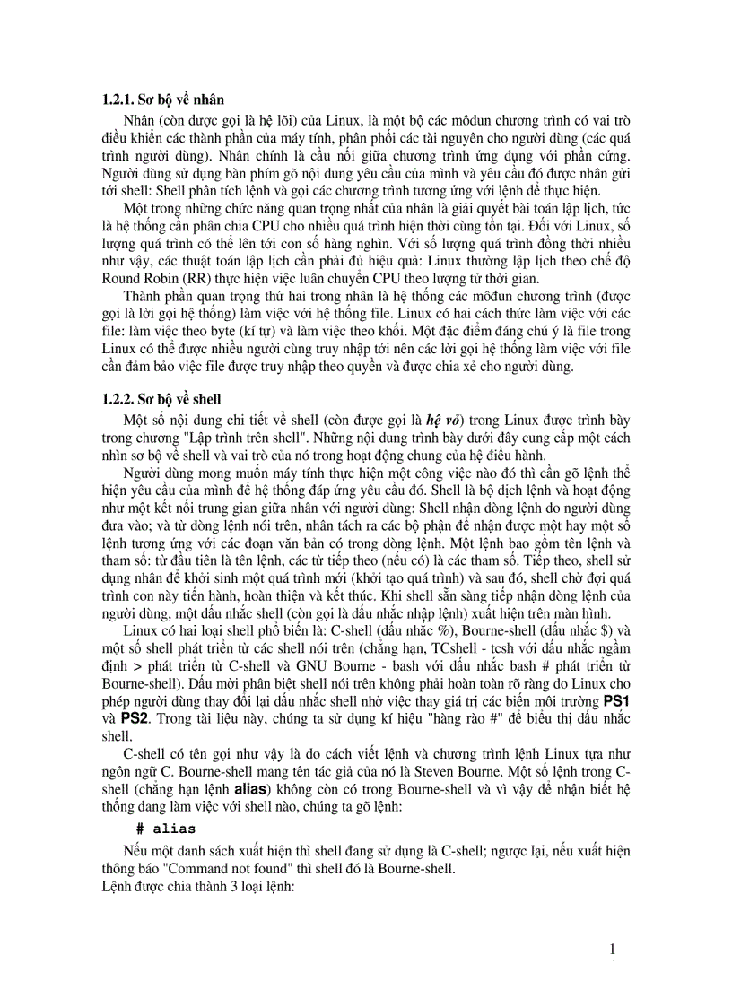 image for page Hệ điều hành unix linux