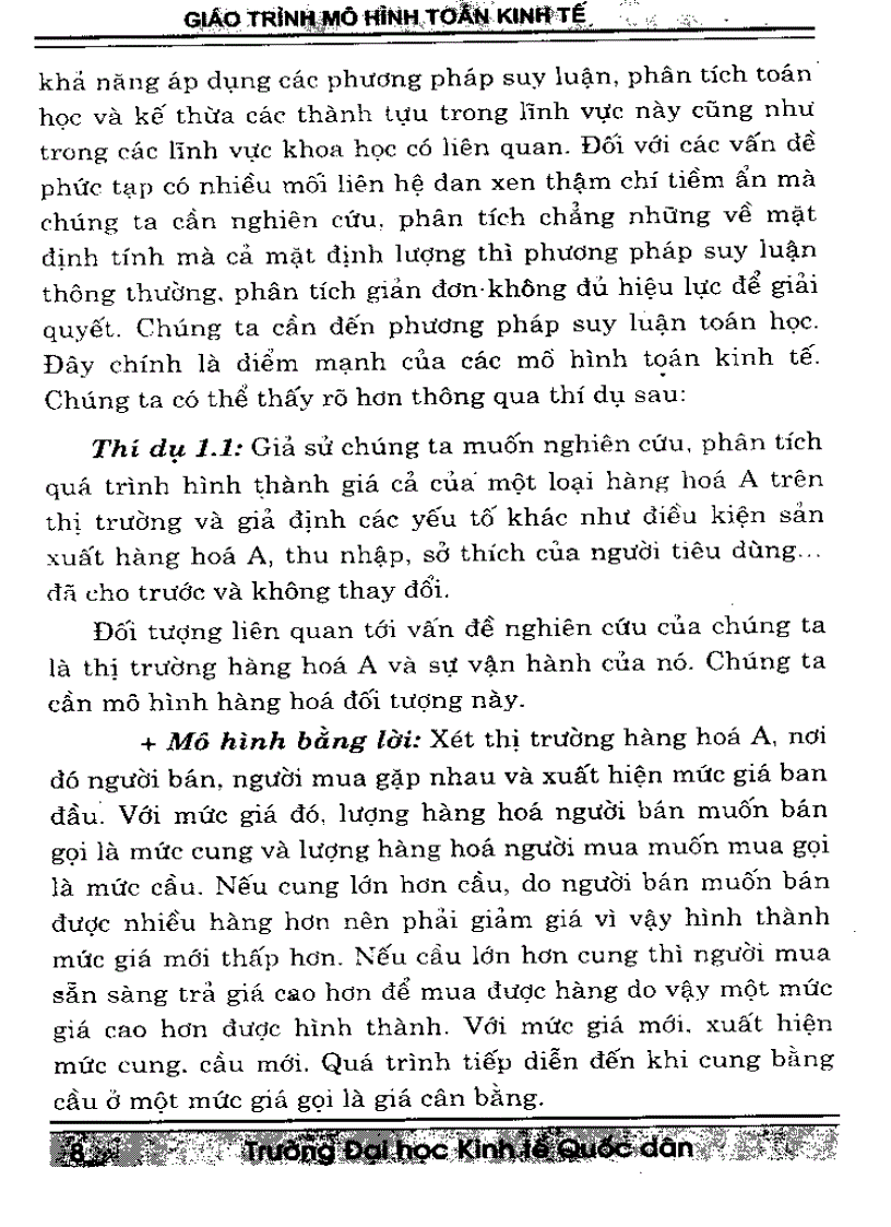 image for page Giáo trình mô hình toán kinh tế trường Đại Học Kinh Tế Quốc Dân