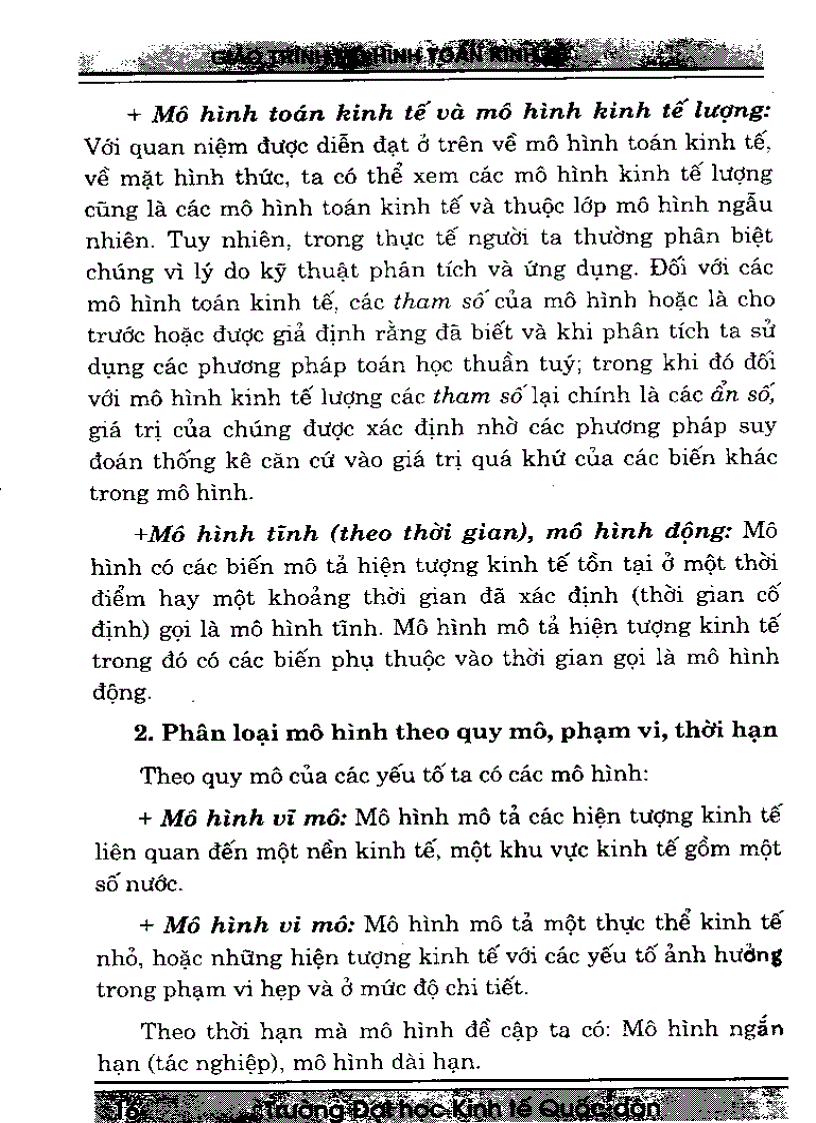 image for page Giáo trình mô hình toán kinh tế trường Đại Học Kinh Tế Quốc Dân