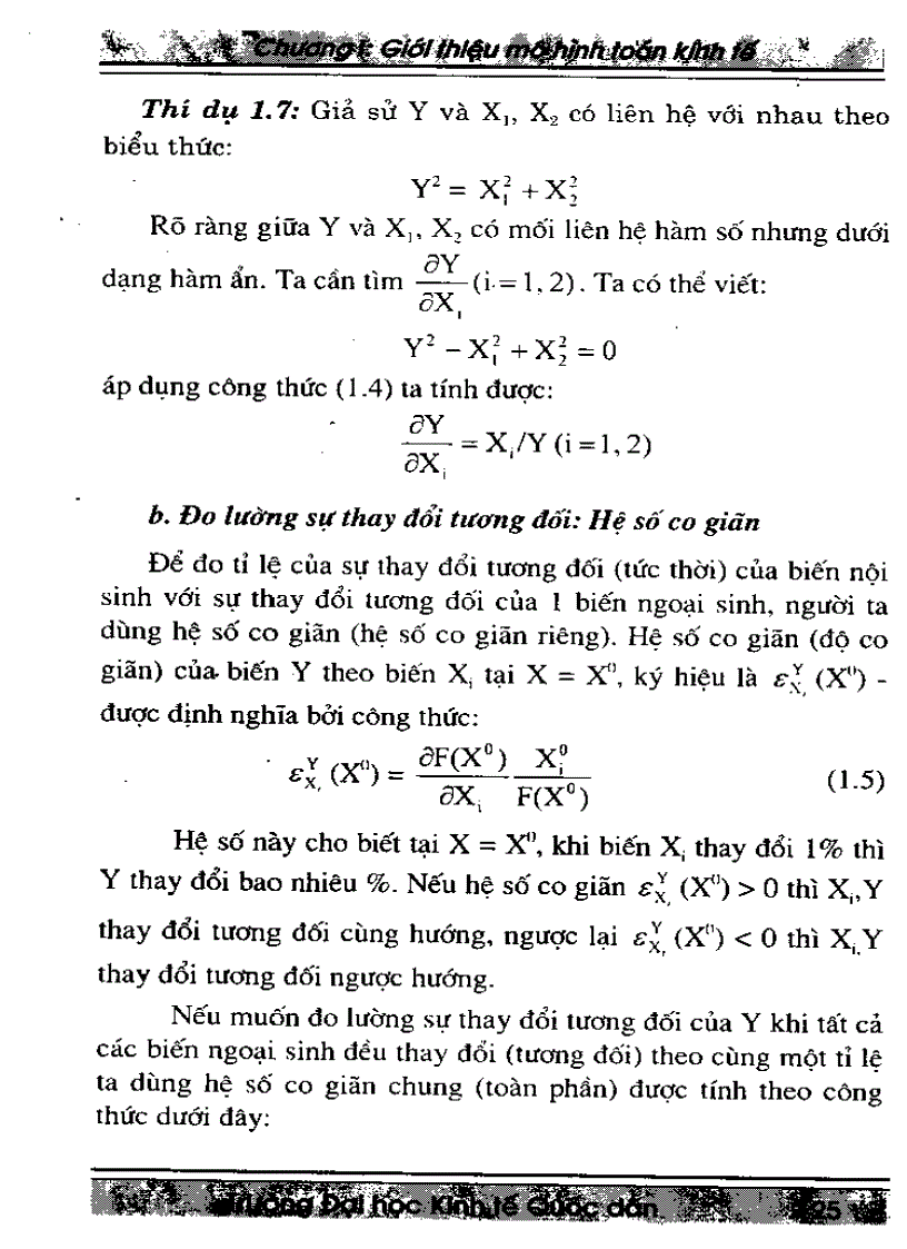 image for page Giáo trình mô hình toán kinh tế trường Đại Học Kinh Tế Quốc Dân
