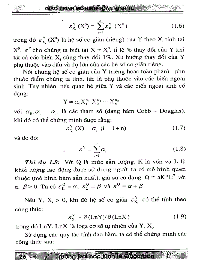 image for page Giáo trình mô hình toán kinh tế trường Đại Học Kinh Tế Quốc Dân