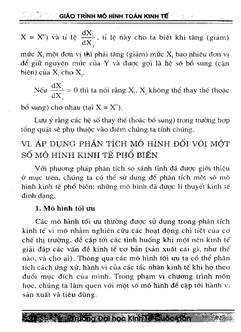 image for page Giáo trình mô hình toán kinh tế trường Đại Học Kinh Tế Quốc Dân
