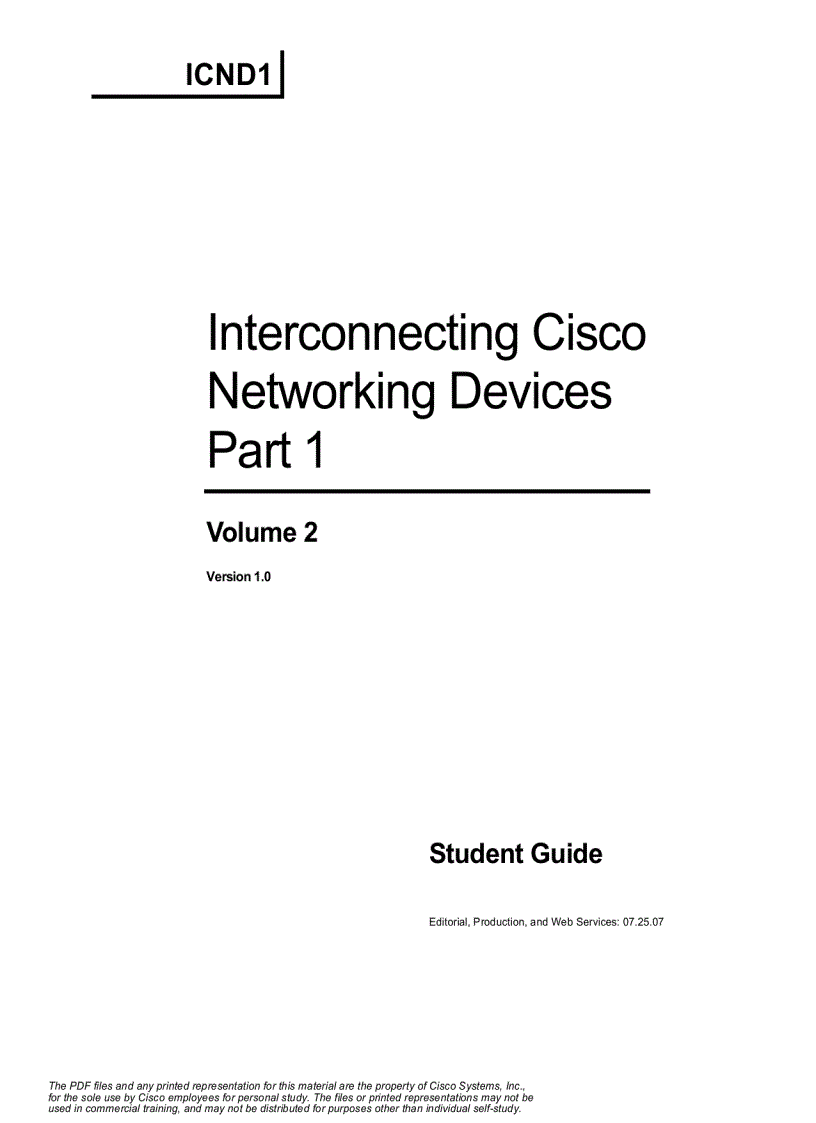 Interconnecting Cisco Networking Devices Volume 2