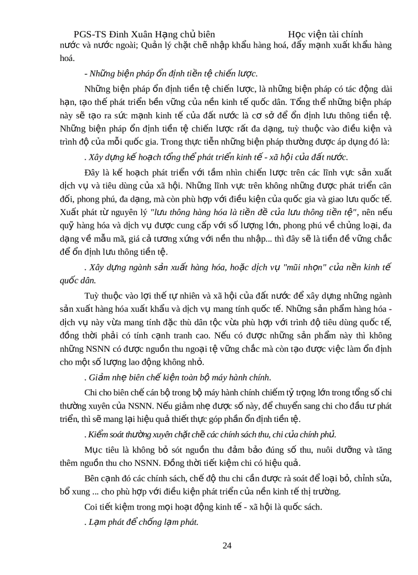 image for page Giáo trình tài chính tiền tệ của trường Học Viện Tài Chính Bản cản biên của PGS TS Đinh Xuân Hạng HAY