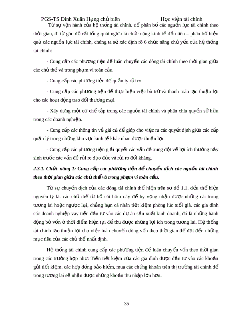 image for page Giáo trình tài chính tiền tệ của trường Học Viện Tài Chính Bản cản biên của PGS TS Đinh Xuân Hạng HAY