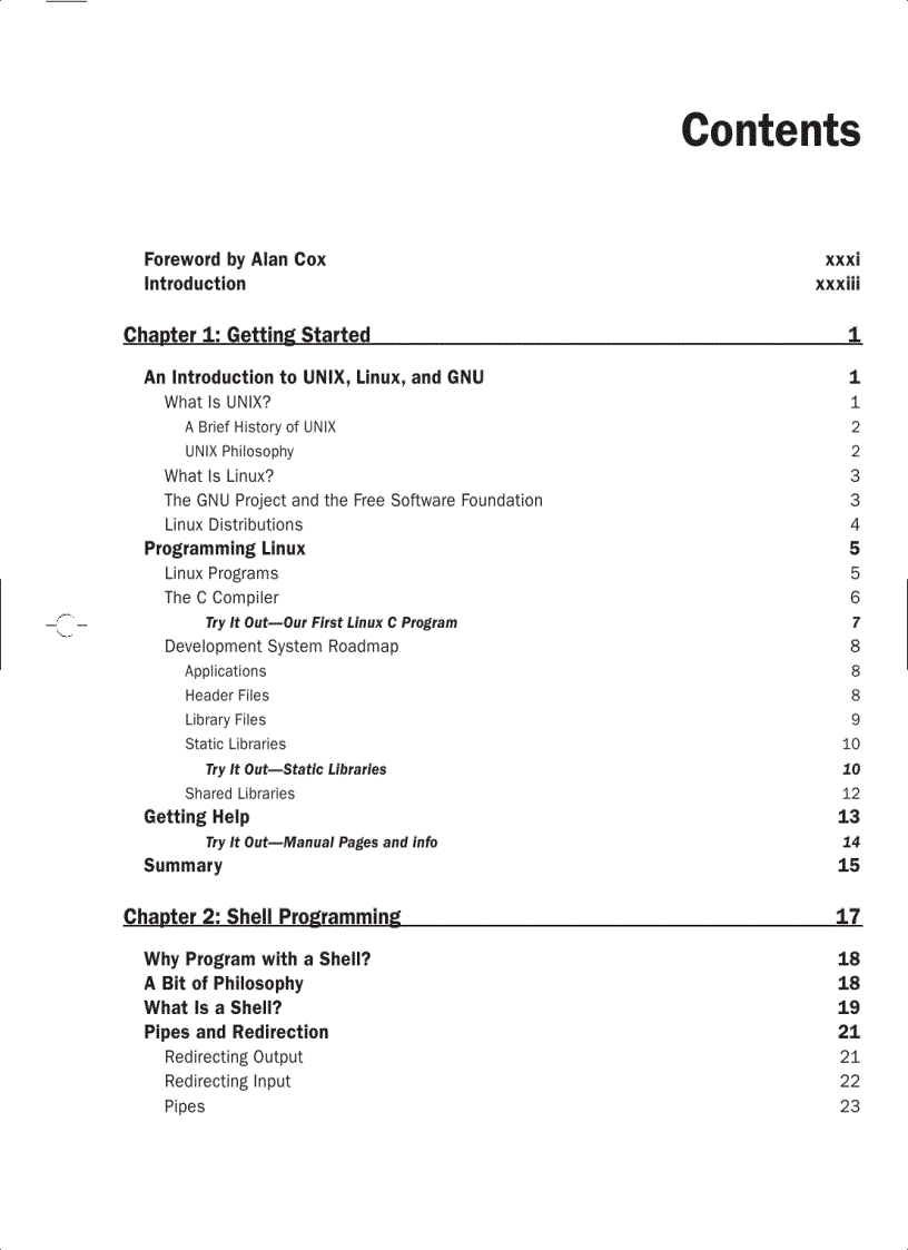 image for page Beginning Linux Programming