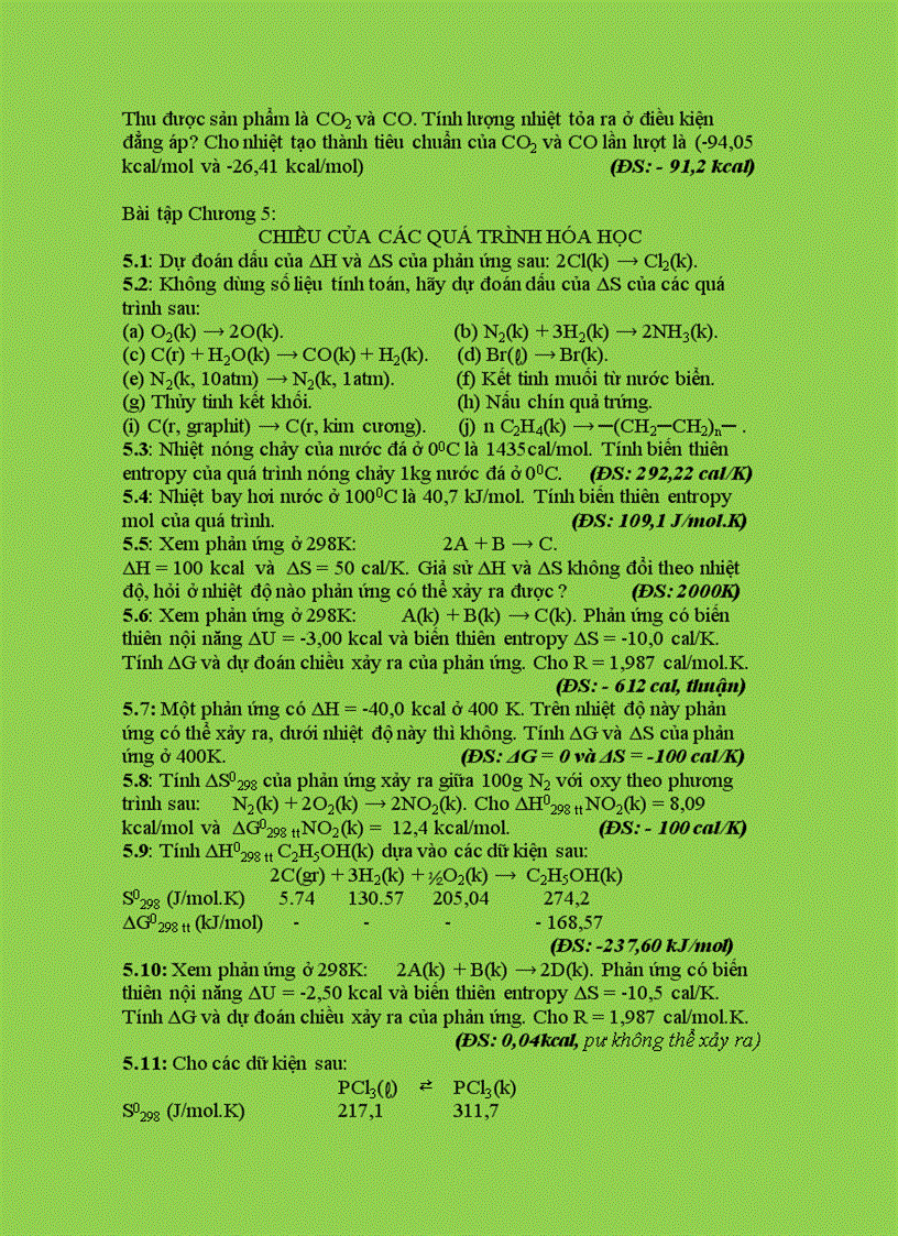 image for page Hiệu ứng nhiệt của các quá trình hóa học