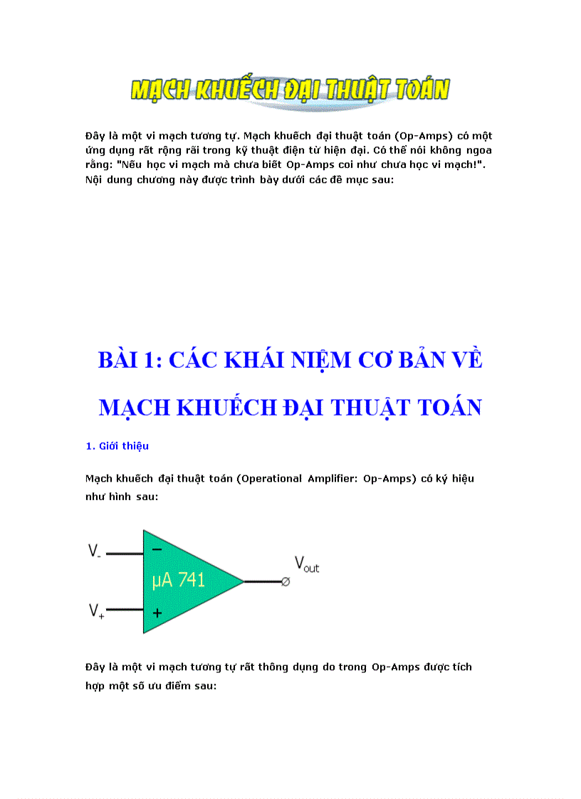image for page Linh kiện điện tử Opamp