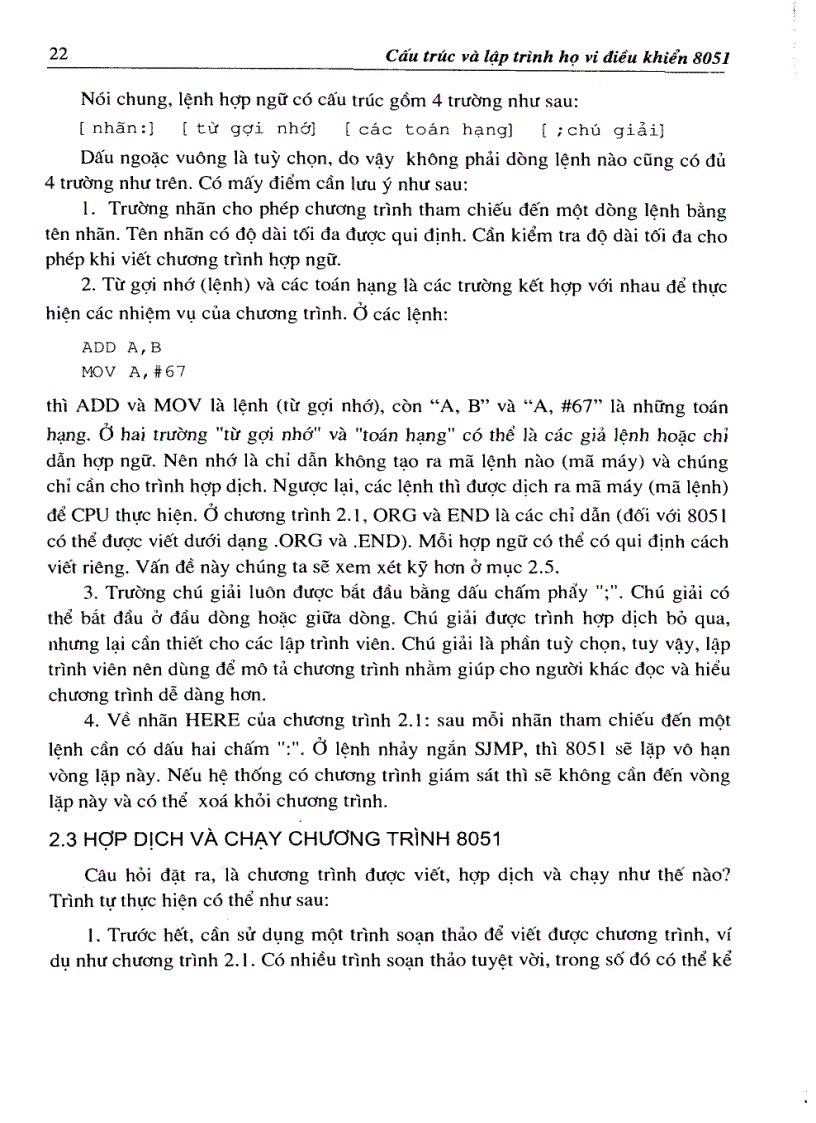 image for page Cấu Trúc và Lập Trình Họ VĐK 8051