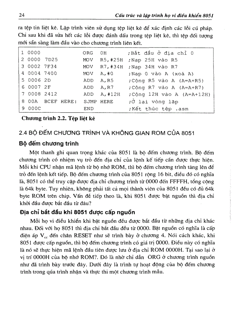 image for page Cấu Trúc và Lập Trình Họ VĐK 8051