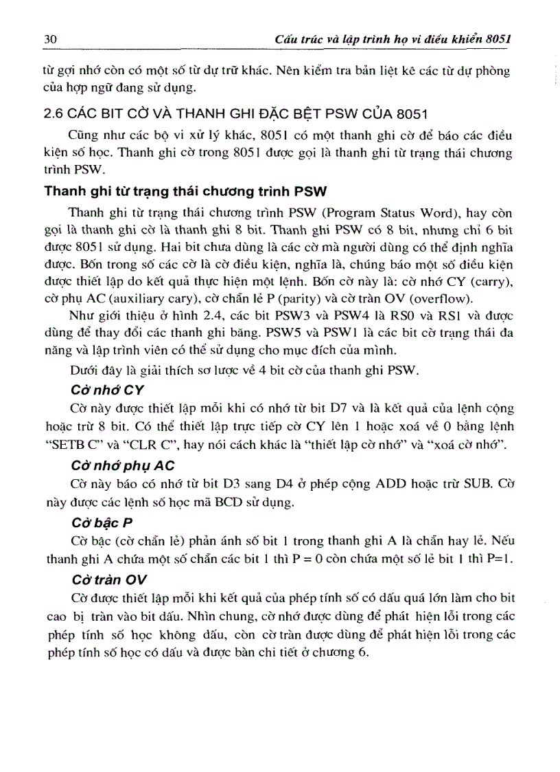 image for page Cấu Trúc và Lập Trình Họ VĐK 8051