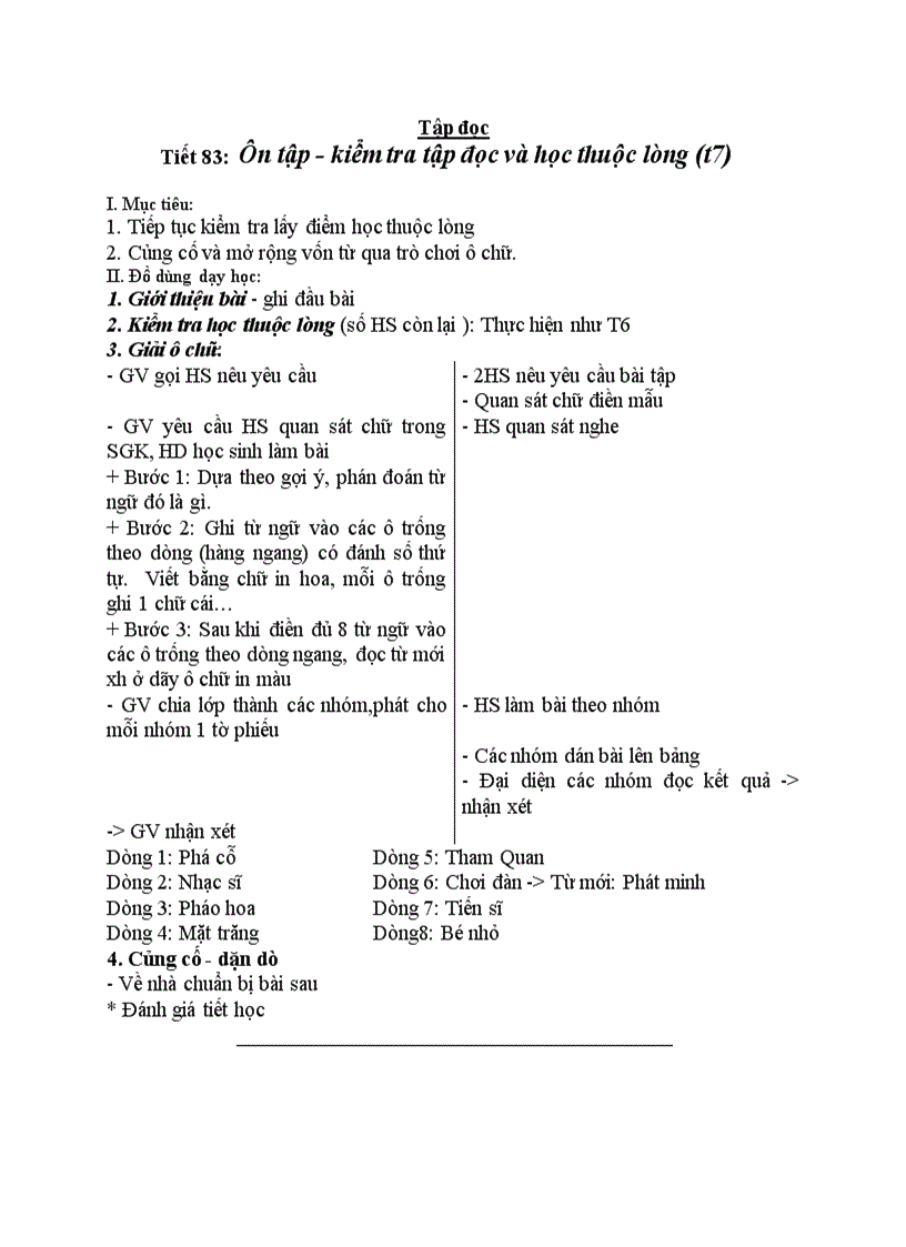 image for page Tập đọc Ôn tập kiểm tra tập đọc và học thuộc lòng T7