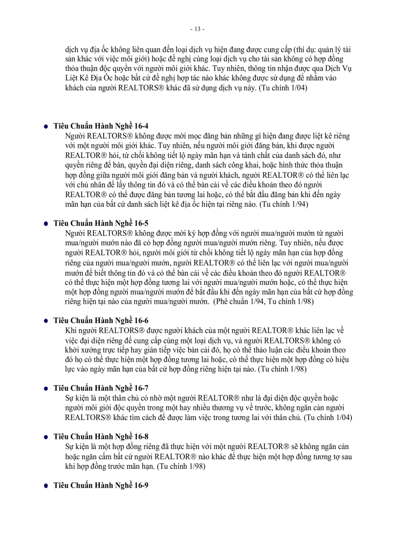 image for page Bộ Luật Đạo Đức và Tiêu Chuẩn Hành Nghề của Hiệp Hội Quốc Gia Chuyên Viên Địa Ốc National Association of REALTORS