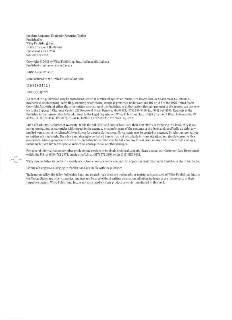 image for page Incident Response Computer Forensics Toolkit
