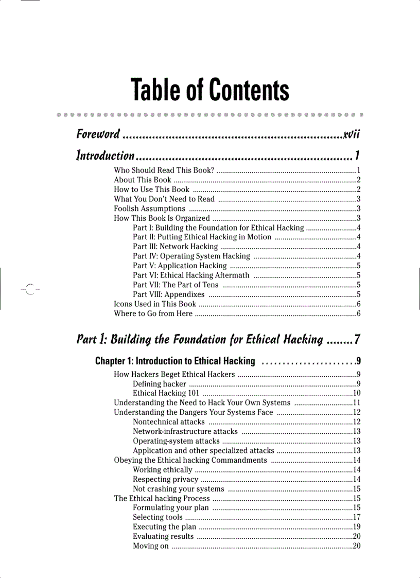 image for page Hacking For Dummies