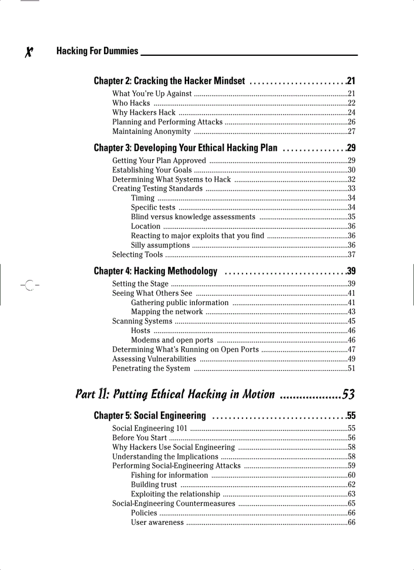 image for page Hacking For Dummies