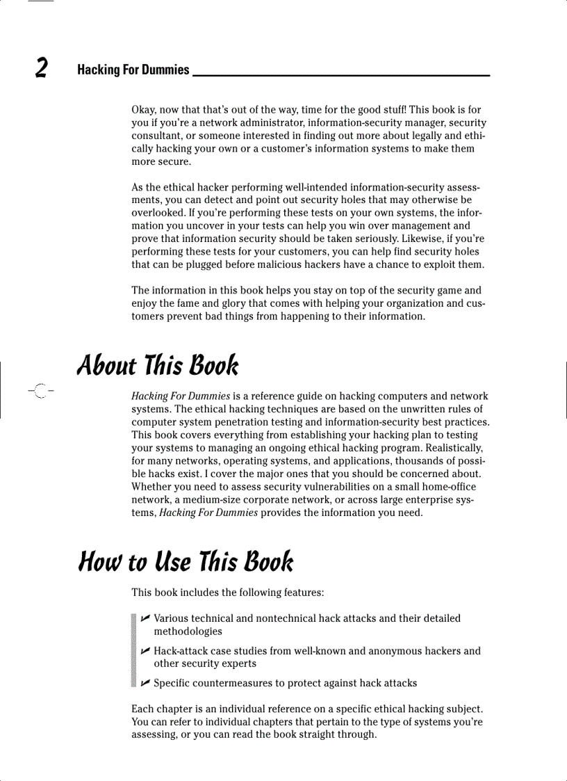 image for page Hacking For Dummies