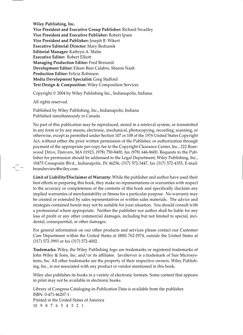 image for page Mastering JavaServer Faces