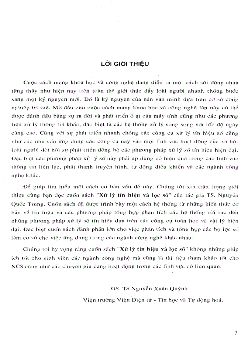 image for page Xử lý tín hiệu và lọc số tập 2 Nguyễn Quốc Trung