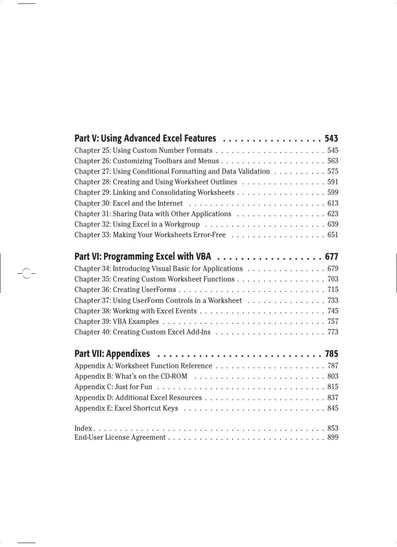 image for page Microsoft Office Excel 2003 Bible