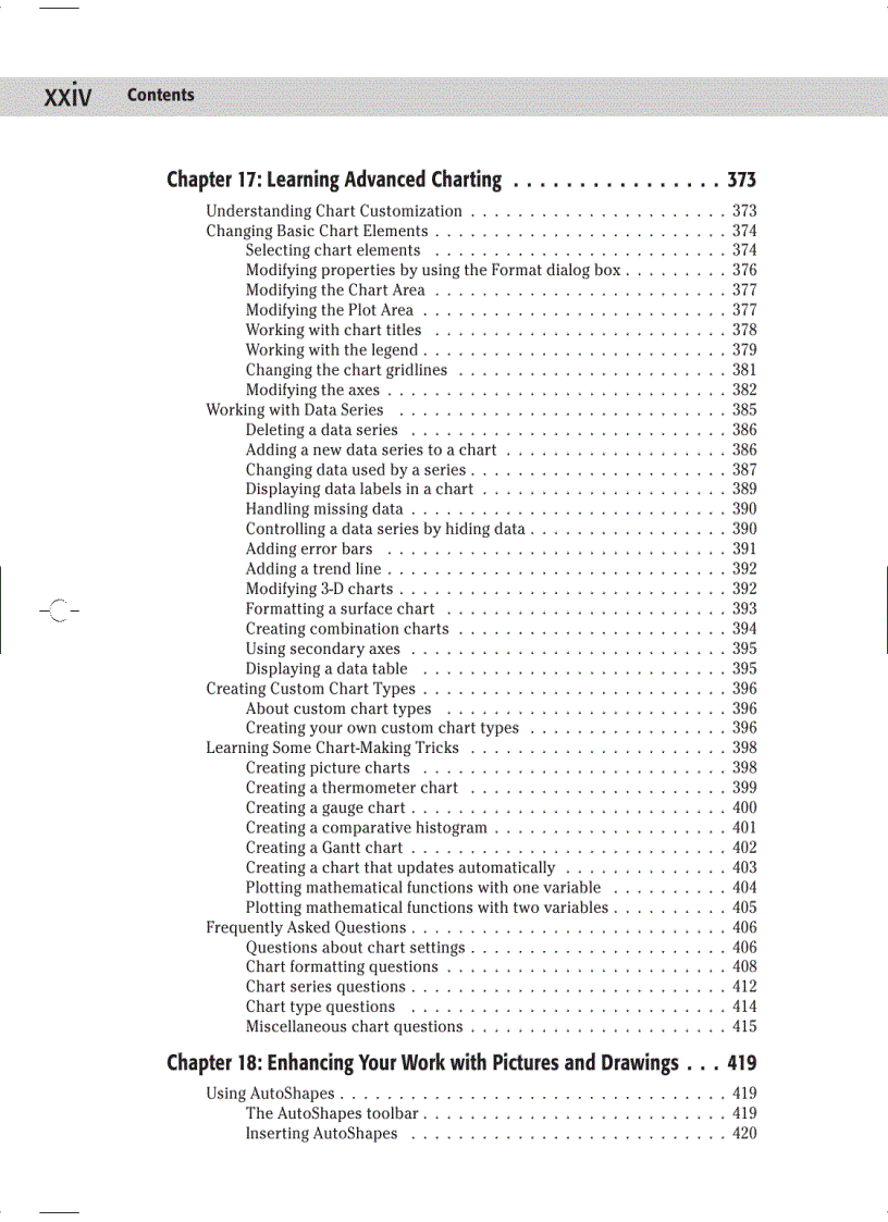 image for page Microsoft Office Excel 2003 Bible