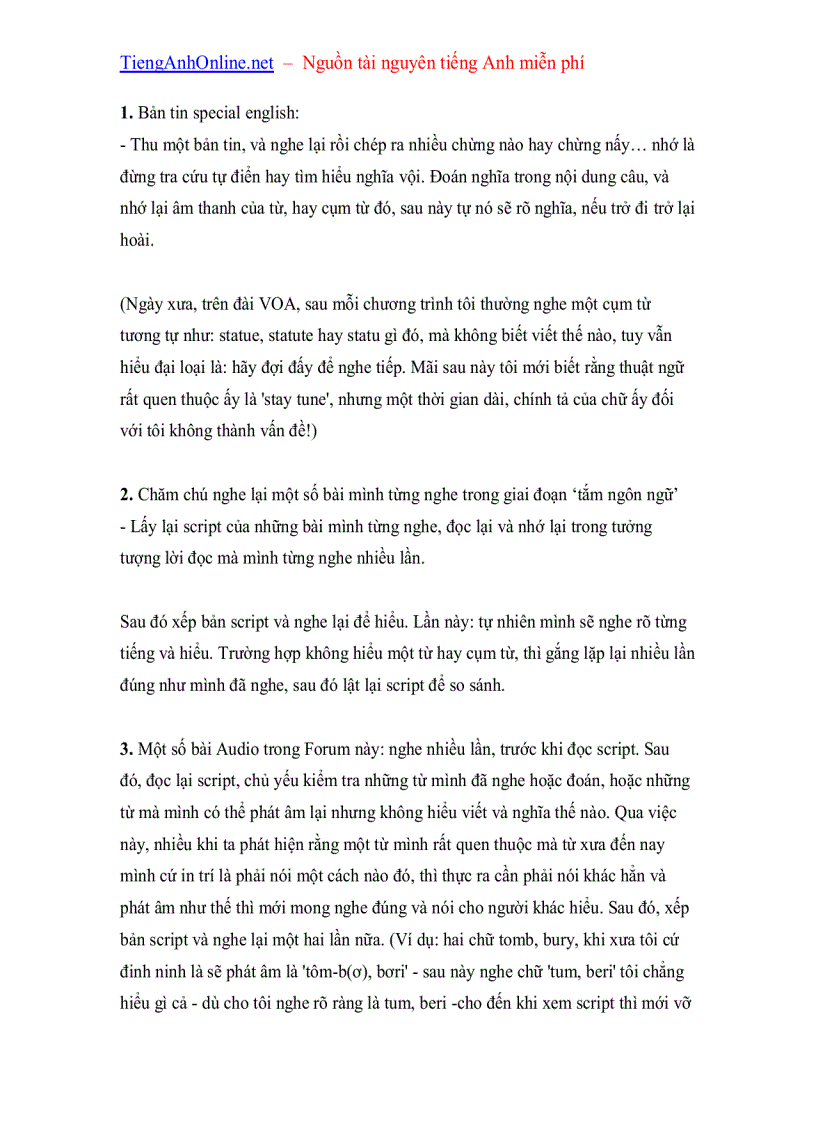 image for page Bí quyết nghe tốt tiếng Anh