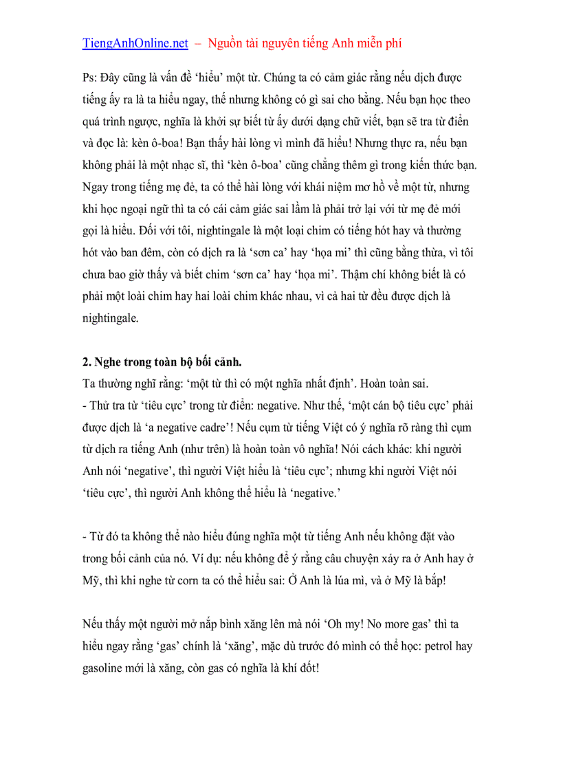 image for page Bí quyết nghe tốt tiếng Anh