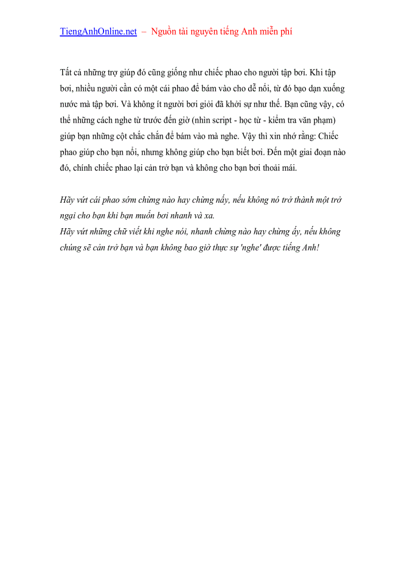 image for page Bí quyết nghe tốt tiếng Anh