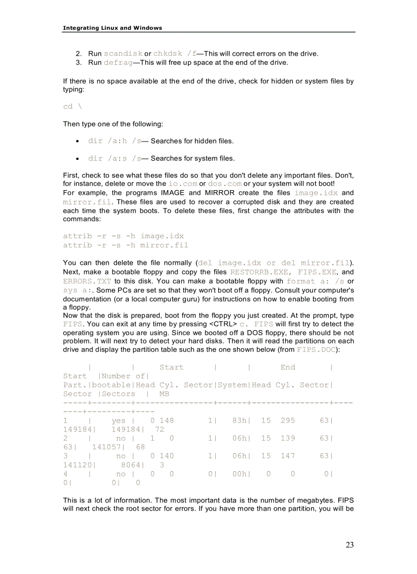 image for page Integrating Linux and Windows