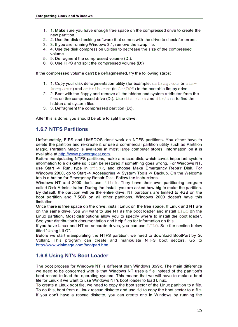 image for page Integrating Linux and Windows