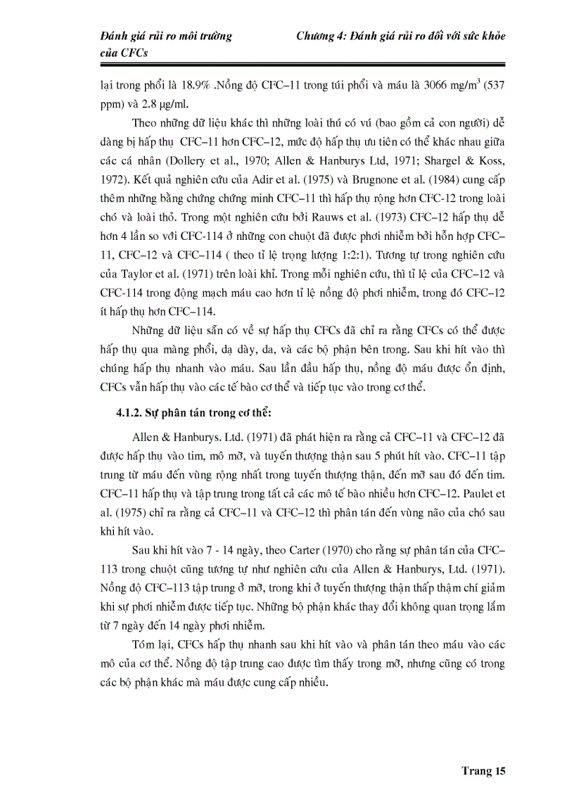 image for page Đánh giá rủi ro môi trường của CFCs