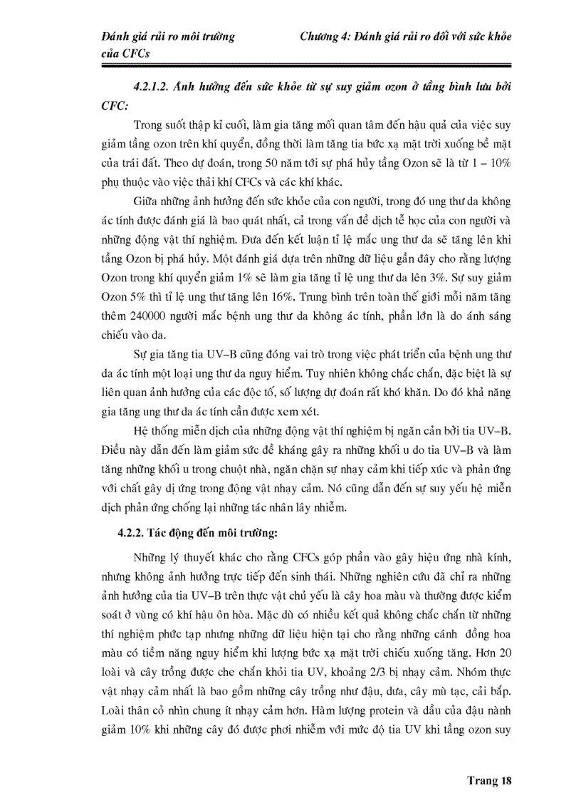 image for page Đánh giá rủi ro môi trường của CFCs