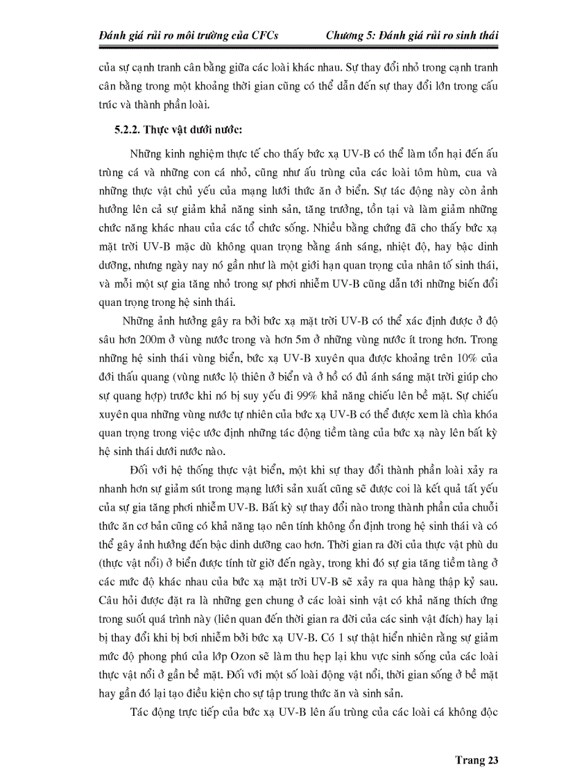 image for page Đánh giá rủi ro môi trường của CFCs