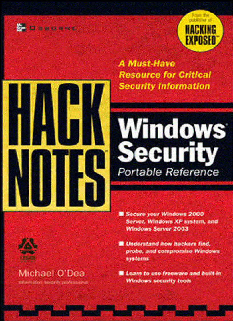 image for page HackNotes Windows Security Portable Reference