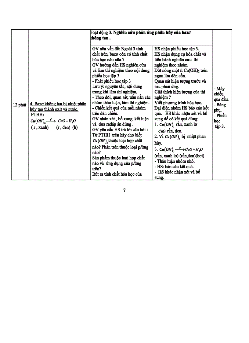 image for page Bài Giảng Tính chất hóa học của Bazơ
