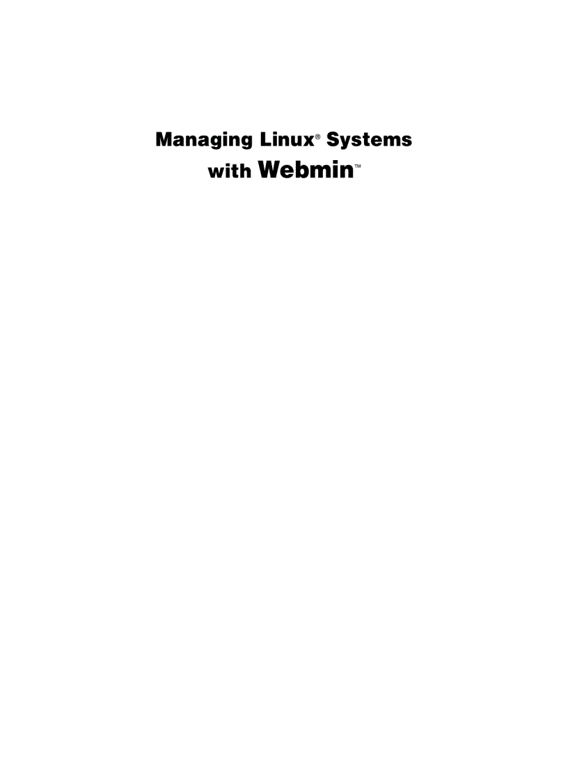 Managing Linux Systems with Web Admin