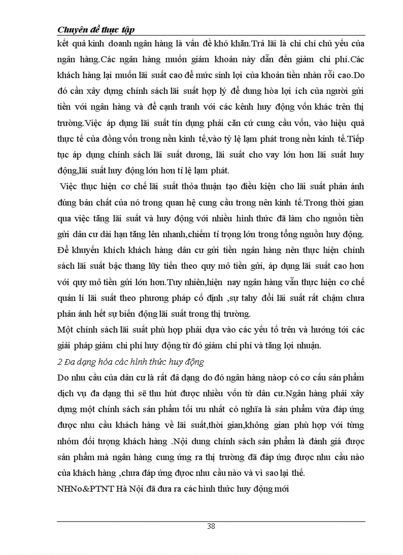 image for page Thực trạng và giải pháp huy động vốn từ dân cư tại ngân hàng nông nghiệp và phát triển nông thôn hà nội