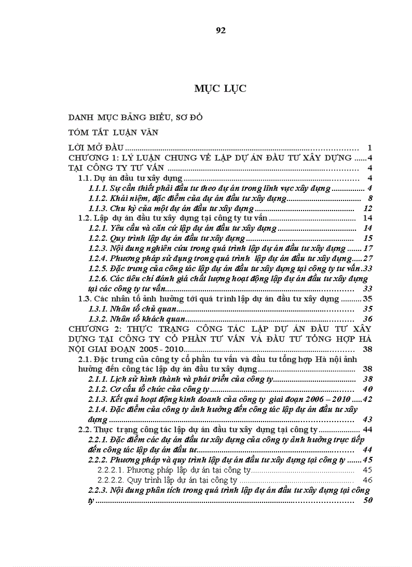 image for page Hoàn thiện công tác lập dự án đầu tư xây dựng tại công ty cổ phần CTECH