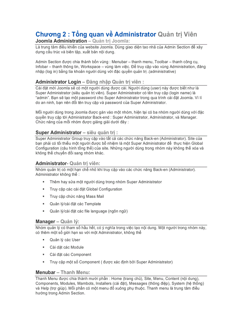 image for page Ebook Tiếng Việt Quản Trị Joomla