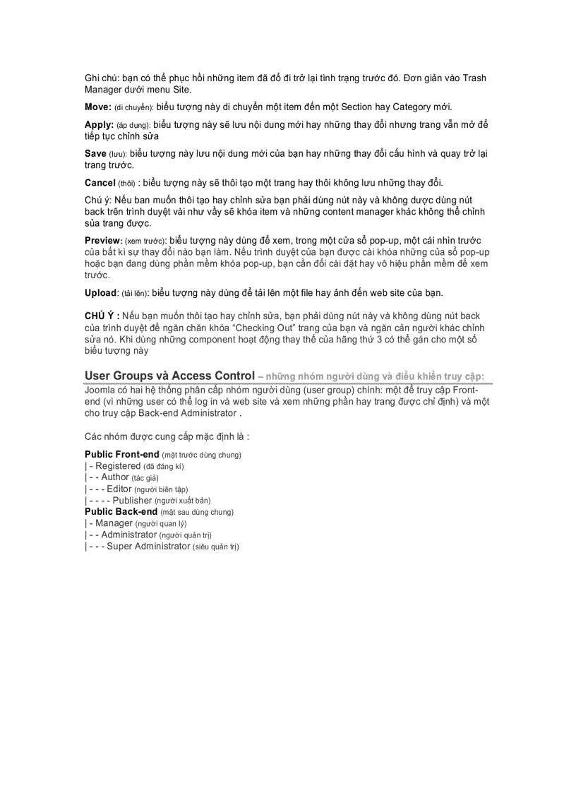 image for page Ebook Tiếng Việt Quản Trị Joomla